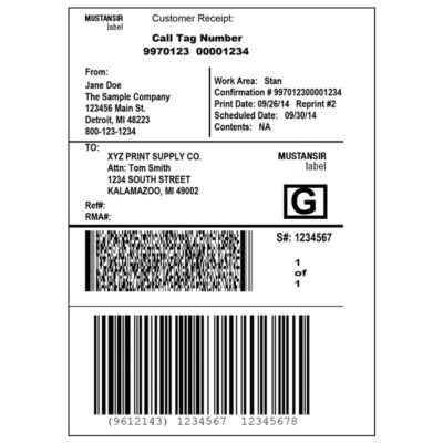 logistics label printer